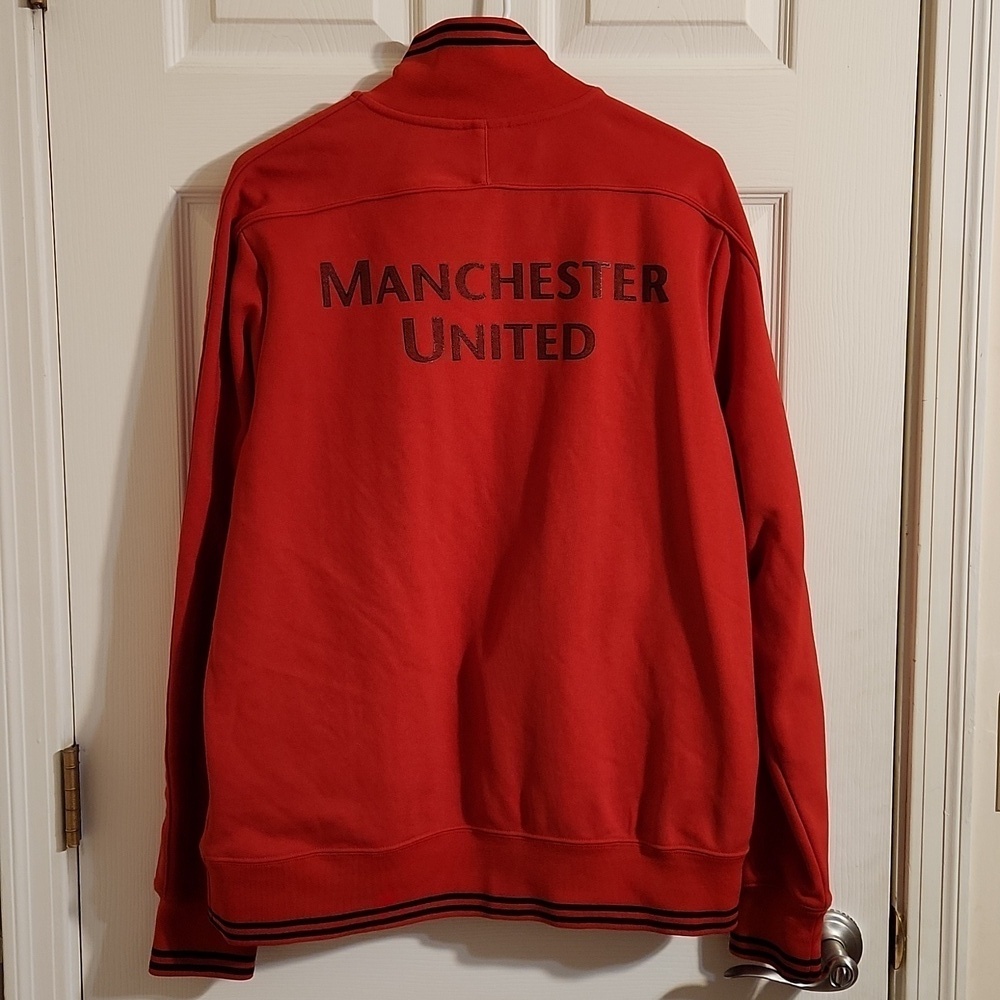 Vintage Y2K Nike Manchester United Track Jacket Full Zip Sz XL Soccer Futbol EUC - Picture 10 of 14